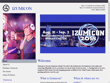 Tablet Screenshot of izumicon.com